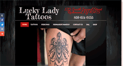 Desktop Screenshot of luckyladytattoosky.com